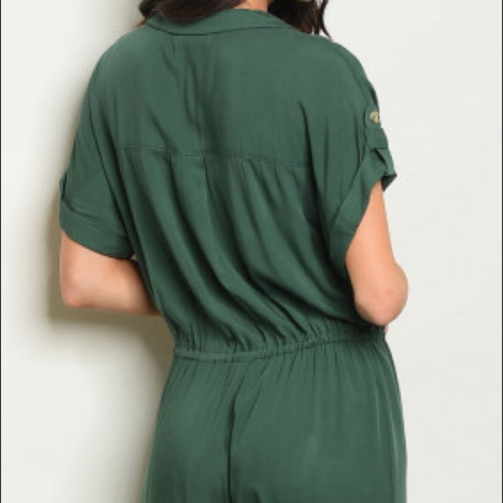 LAST ONE✨Military Army Green Drawstring Jumpsuit - Picture 4 of 7